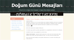 Desktop Screenshot of dogum-gunu-mesajlari.com