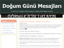 Tablet Screenshot of dogum-gunu-mesajlari.com